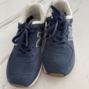 New Balance Blue Athletic Shoes with White Accents